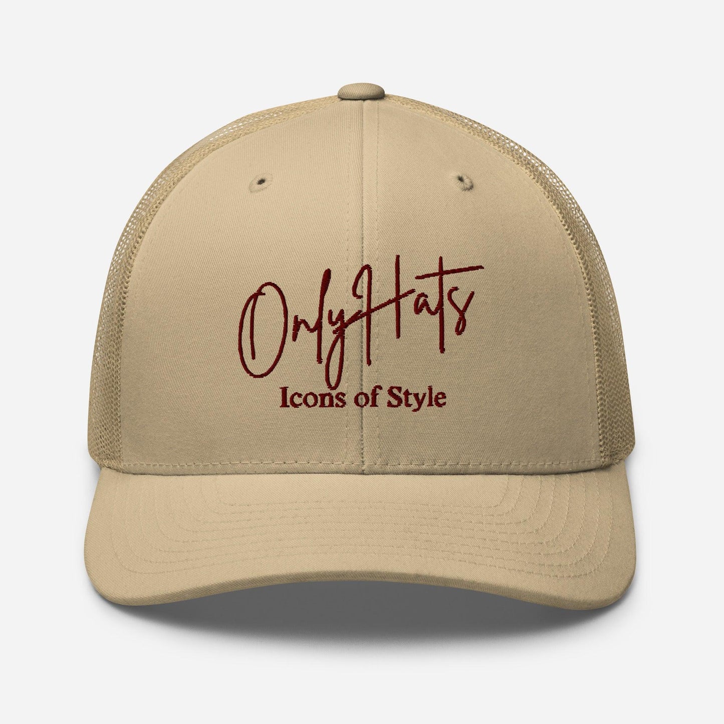 Retro Script | Beige - OnlyHats