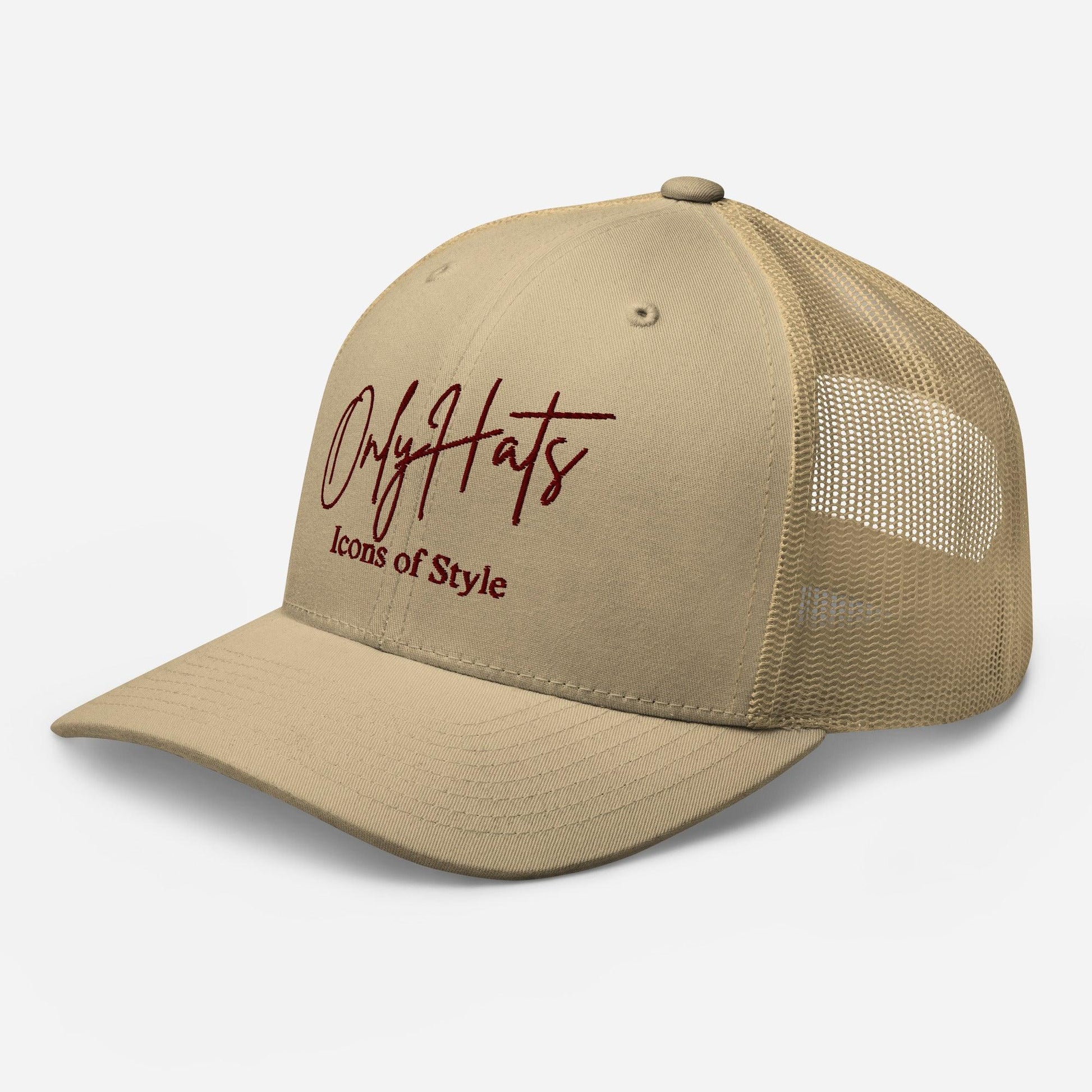 Retro Script | Beige - OnlyHats